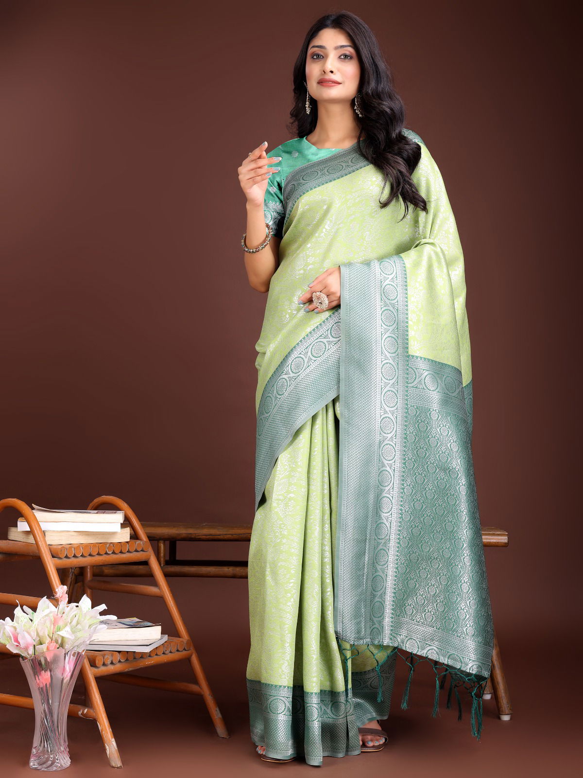 Crackle By Astita Lichi Silk Online Wedding Wear Saree Wholesale